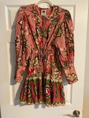 Farm Rio Long Sleeve Mini Dress Large
